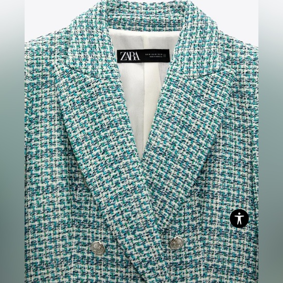 NWOT ZARA tweed jacket - Picture 3 of 11